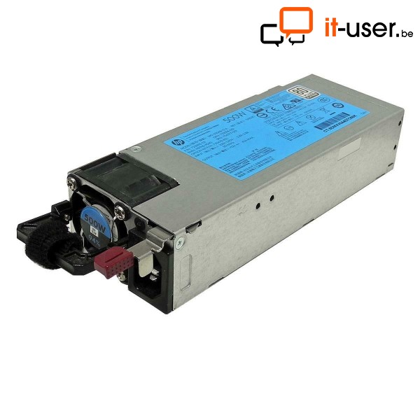 Power supply HP 500W for Gen9, Gen10